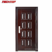 TPS-024 certificado mejor precio de la puerta de doble hoja de acero, puerta de doble hoja de hierro forjado para el apartamento